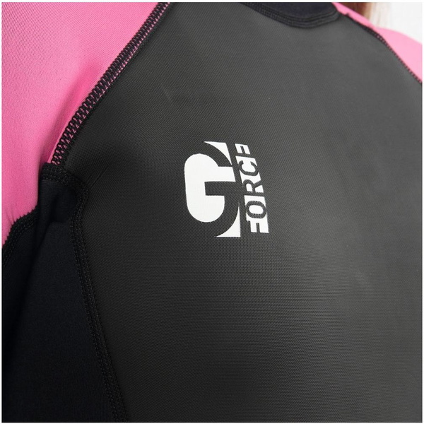 2025 Gul Enfants Filles G-Force 3mm Flatlock Combinaison Néoprène GF1308-B7 - Black / Pink